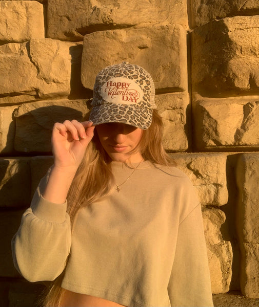 BohoGroove “Happy Valentine’s Day” Hat – Holiday Snapback Trucker | Vintage Distressed Valentine Baseball Cap