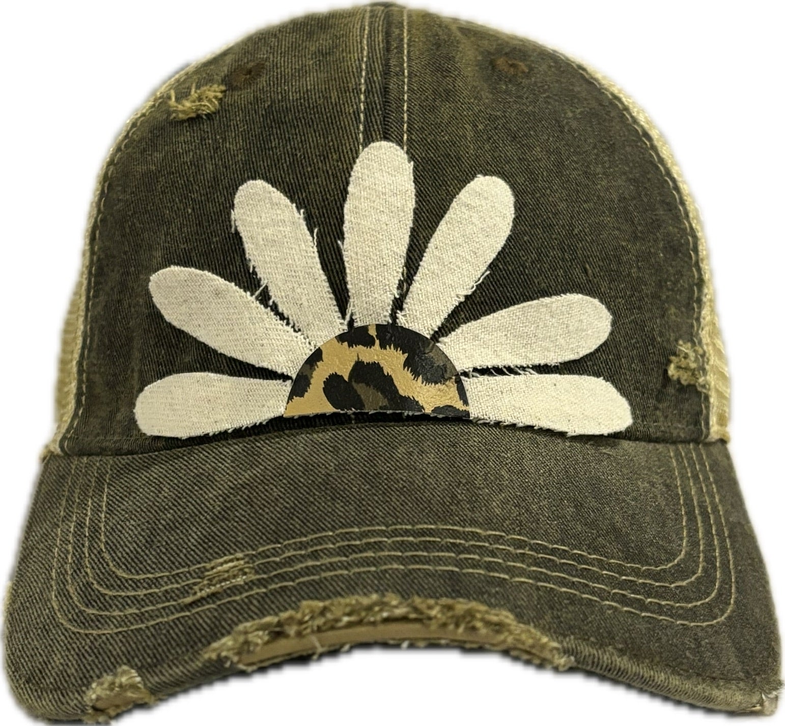 Daisy and Leopard Hat