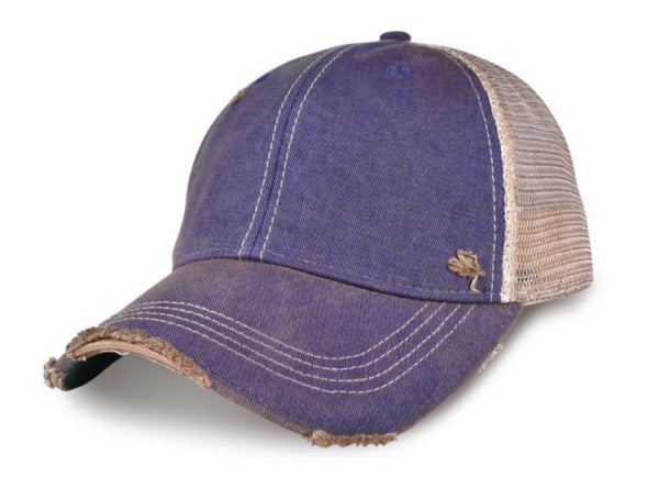 Purple vintage distressed snapback hat by BohoGroove