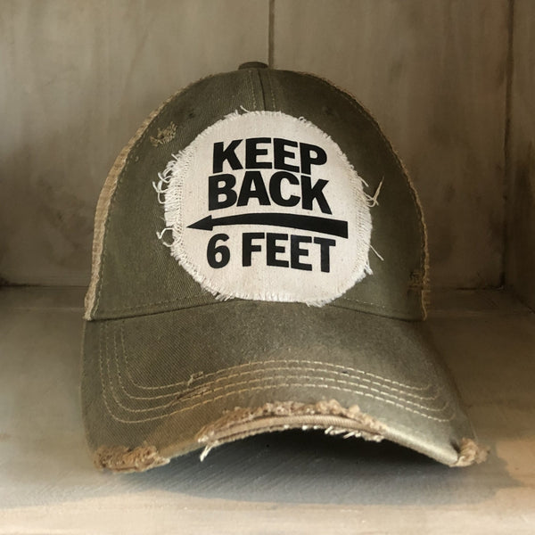 Keep Back 6 Feet Hat