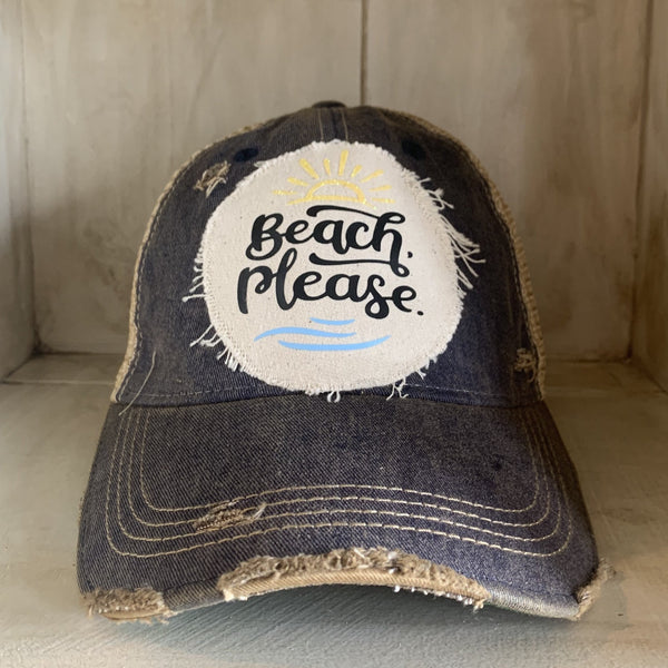 Beach Please Hat, Beach Hat, Summer Hat