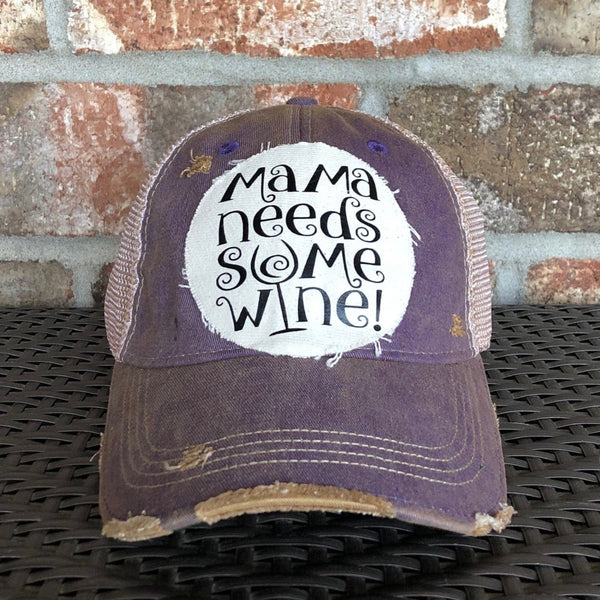 Mama Needs Some Wine Hat, Wine Hat, Mom Hat