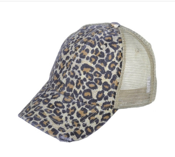 Leopard vintage distressed snapback hat by BohoGroove
